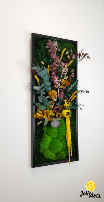 Tablou licheni model Flower Vase, plante stabilizate, Jolie Arts [4]