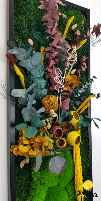 Tablou licheni model Flower Vase, plante stabilizate, Jolie Arts [7]