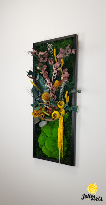 Tablou licheni model Flower Vase, plante stabilizate, Jolie Arts [2]