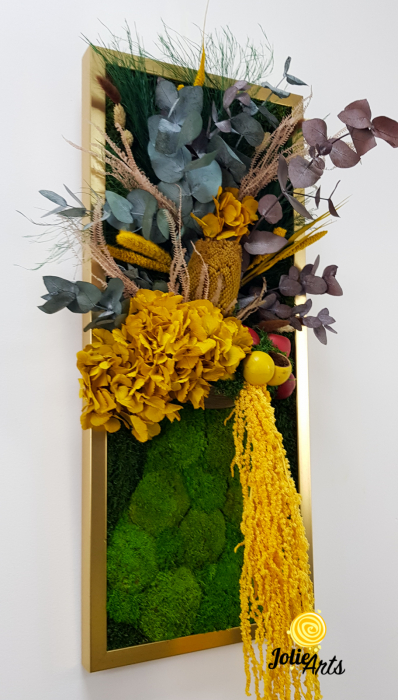 Tablou licheni model Flower Vase, plante stabilizate, Jolie Arts [6]