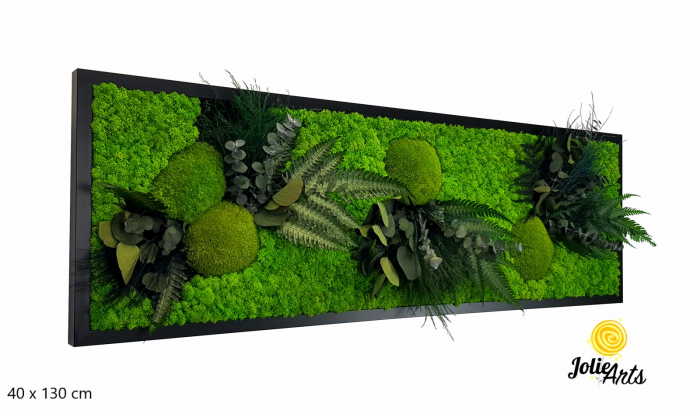 Tablou Green Day cu Licheni și Plante Naturale Stabilizate – Jolie Arts [4]