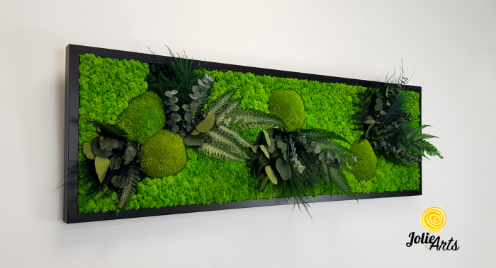 Tablou Green Day cu Licheni și Plante Naturale Stabilizate – Jolie Arts [7]