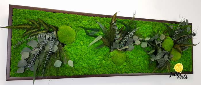 Tablou Green Day cu Licheni și Plante Naturale Stabilizate – Jolie Arts [7]