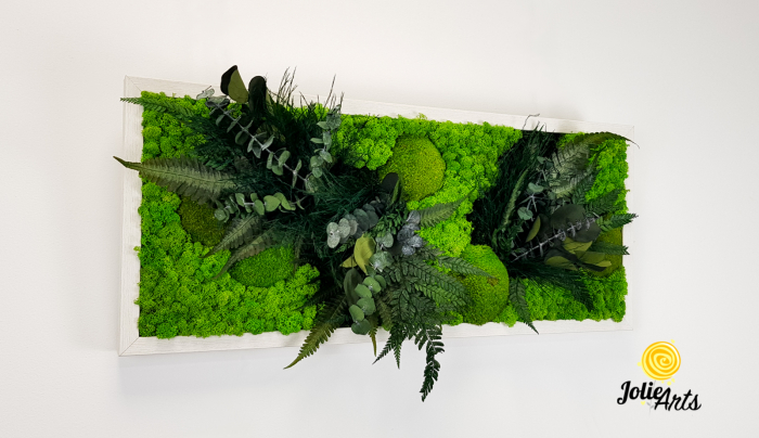 Tablou Green Day cu Licheni și Plante Naturale Stabilizate – Jolie Arts [4]