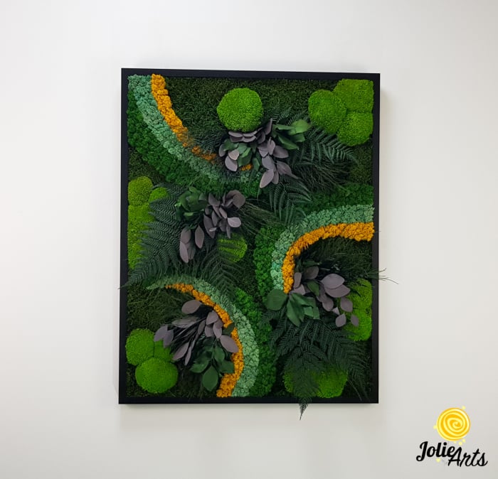 Model Green Rainbow cu Licheni, Muschi si Plante Naturale Stabilizate [4]