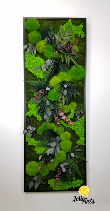 Tablou Island vertical – licheni, mușchi, plante naturale stabilizate [3]