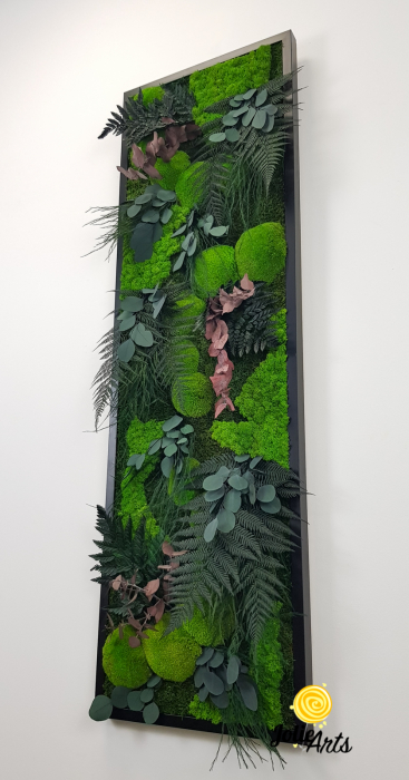 Tablou Island vertical – licheni, mușchi, plante naturale stabilizate [5]