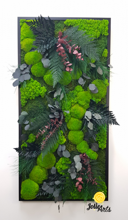 Tablou Island vertical – licheni, mușchi, plante naturale stabilizate [3]