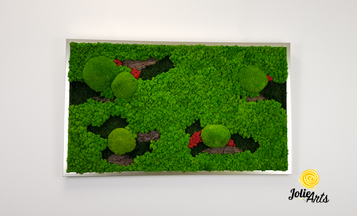 Model Scoarta cu Rosu, tablou licheni, muschi si scoarta pin [3]