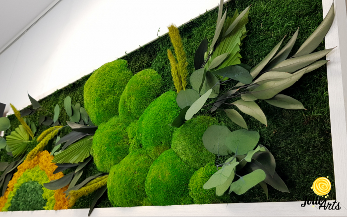 Model Soare Clasic - tablou cu licheni, mușchi stabilizați și plante naturale [7]