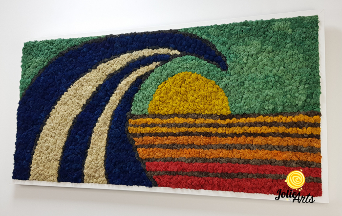 Tablou Waves licheni naturali stabilizați Jolie Arts [6]