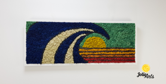 Tablou Waves licheni naturali stabilizați Jolie Arts [3]