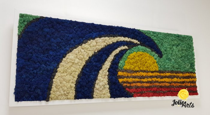 Tablou Waves licheni naturali stabilizați Jolie Arts [6]