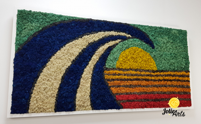 Tablou Waves licheni naturali stabilizați Jolie Arts [7]