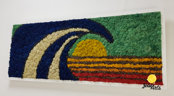 Tablou Waves licheni naturali stabilizați Jolie Arts [5]