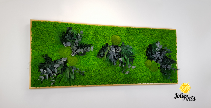 Tablou Green Day cu Mușchi, Licheni și Plante Naturale Stabilizate – Dimensiune Personalizată [5]