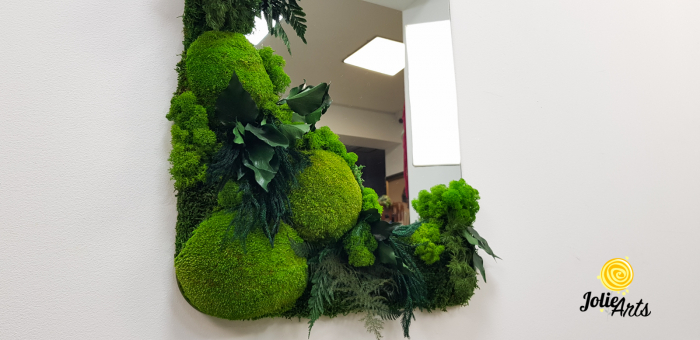 Oglinda Decorata cu Licheni, Muschi si Plante Naturale Stabilizate [4]