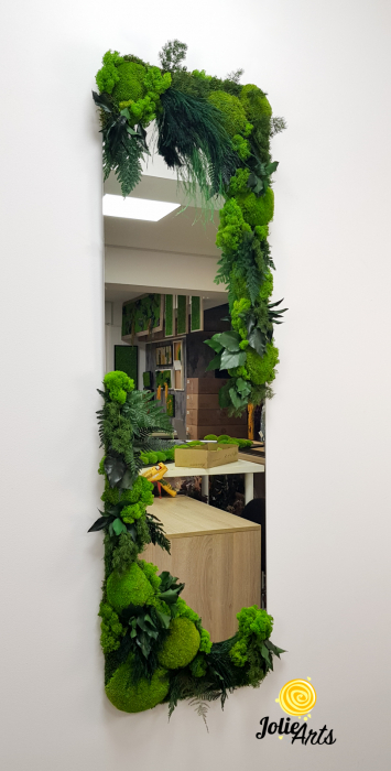 Oglinda Decorata cu Licheni, Muschi si Plante Naturale Stabilizate [3]