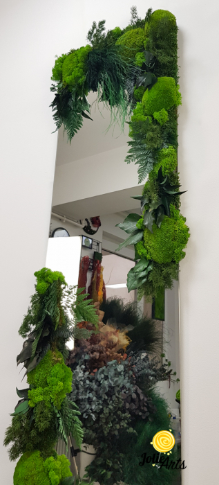 Oglinda Decorata cu Licheni, Muschi si Plante Naturale Stabilizate [2]