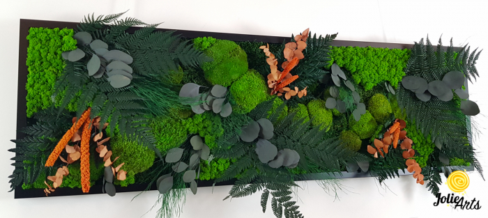 Tablou cu licheni și plante stabilizate – model Orange Island – Jolie Arts [5]