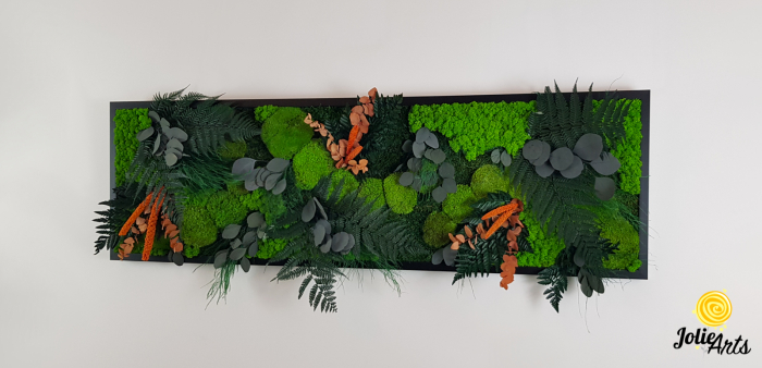 Tablou cu licheni și plante stabilizate – model Orange Island – Jolie Arts [2]