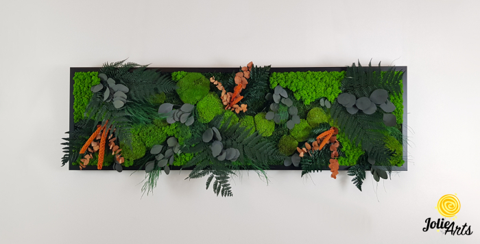 Tablou cu licheni și plante stabilizate – model Orange Island – Jolie Arts [3]