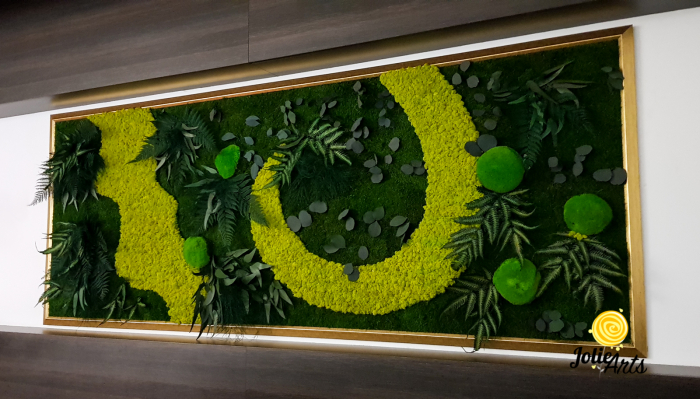 Panou decorativ Model Amazon – 110 x 280 cm – Licheni și Plante Stabilizate [3]