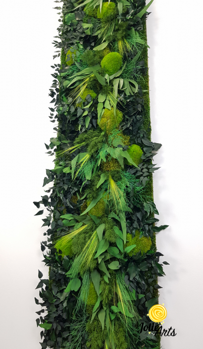 panou decorativ vertical muschi plante stabilizate 45x180 cm fara rama [6]