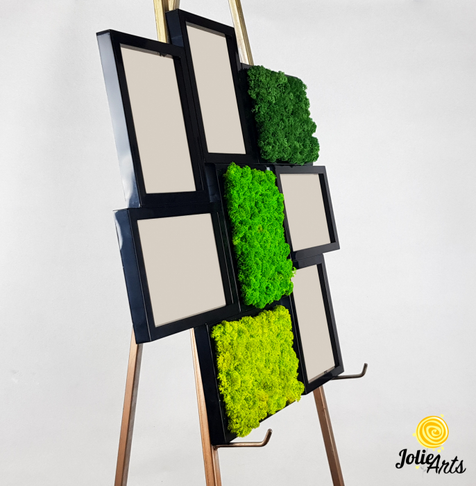 Rama foto decorata cu licheni naturali stabilizati Jolie Arts [4]