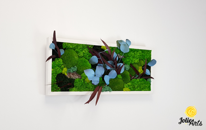 Tablou Ilona – licheni, mușchi bombat, scoarță de pin și plante naturale stabilizate [5]