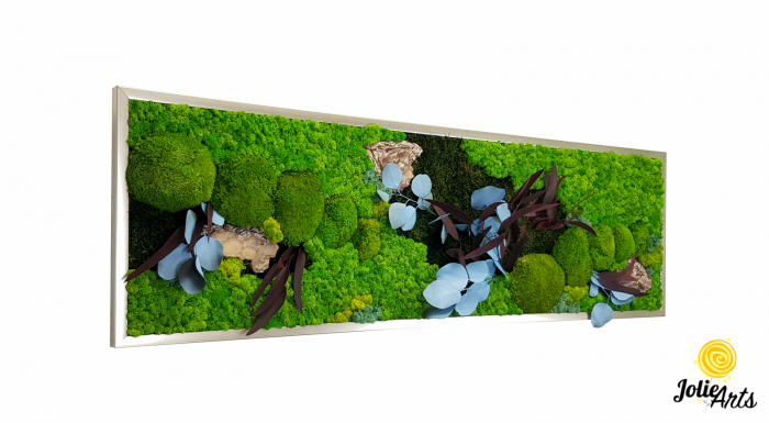 Tablou licheni, plante stabilizate si muschi naturali, Model Ilona [1]