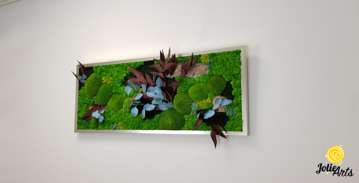 Tablou Ilona – licheni, mușchi bombat, scoarță de pin și plante naturale stabilizate [4]