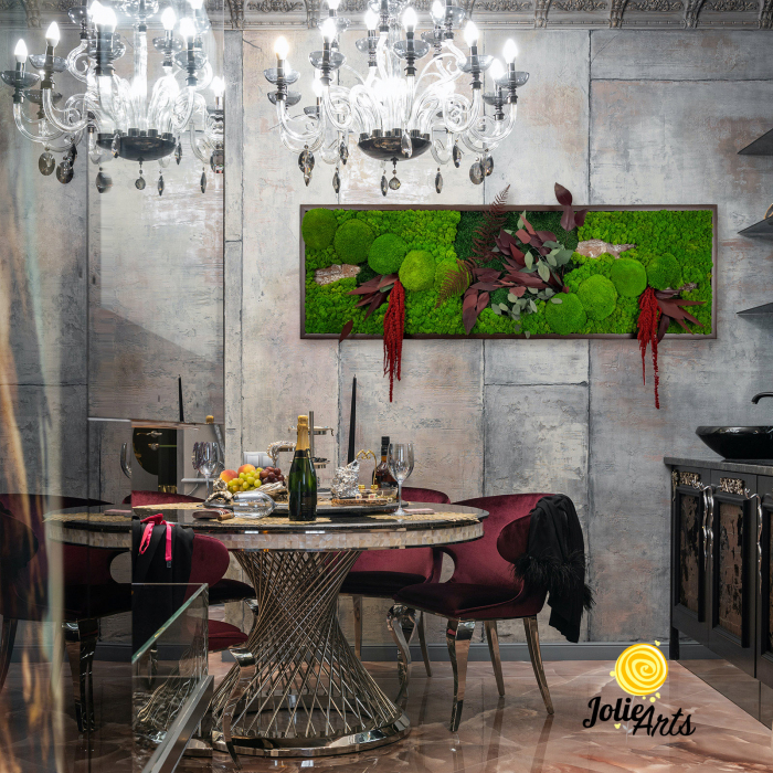 Tablou Amaranthus Roșu licheni mușchi bombat – format mare [1]