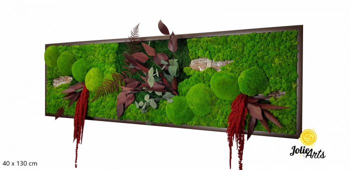 Tablou Amaranthus Roșu licheni mușchi bombat – format mare [2]