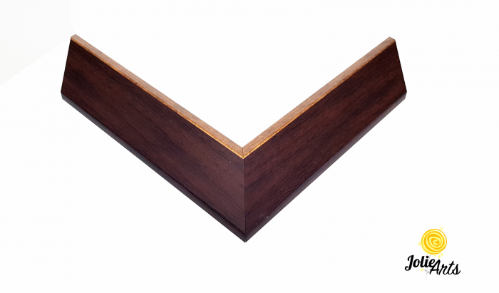 Tablou Amazon Vertical – Licheni, Mușchi și Plante Naturale Stabilizate – Ramă Patinată cu Inserții Aurii [2]