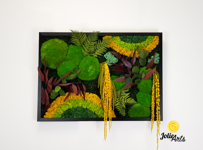 Tablou Curcubeu Galben licheni mușchi stabilizați 80x160 Jolie Arts [4]