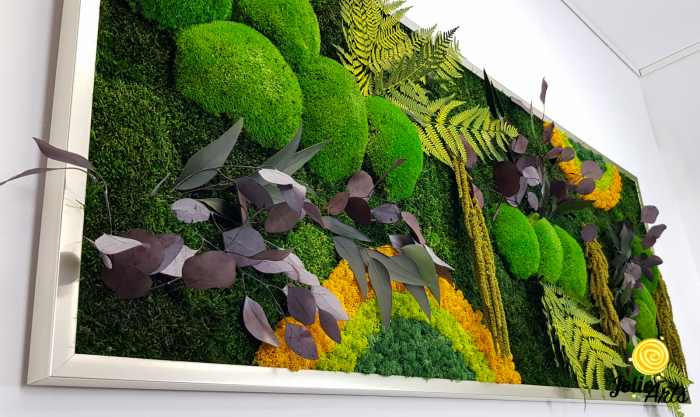 Tablou Curcubeu Galben licheni mușchi stabilizați 80x160 Jolie Arts [5]