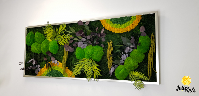 Tablou Curcubeu Galben licheni mușchi stabilizați 80x160 Jolie Arts [2]