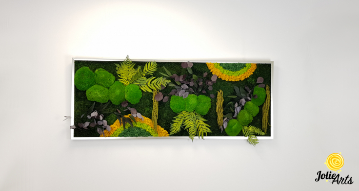 Tablou Curcubeu Galben licheni mușchi stabilizați 80x160 Jolie Arts [3]