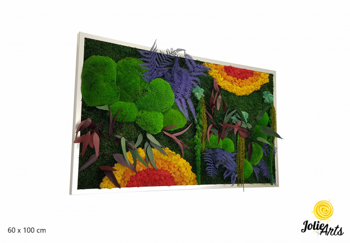 tablou curcubeu licheni muschi plante stabilizate orizontal Jolie Arts [1]