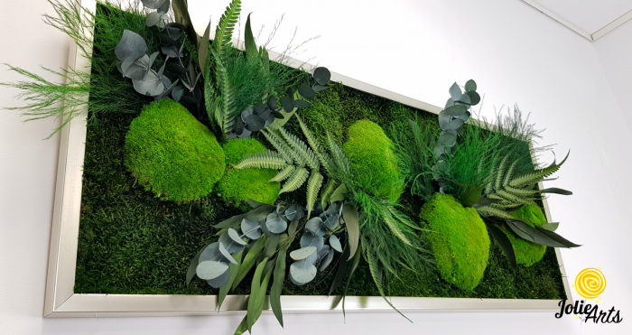 Tablou Green Day Jolie Arts cu licheni, mușchi și plante naturale stabilizate [4]