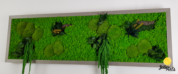 Tablou Green Amaranthus cu licheni și plante naturale stabilizate [4]