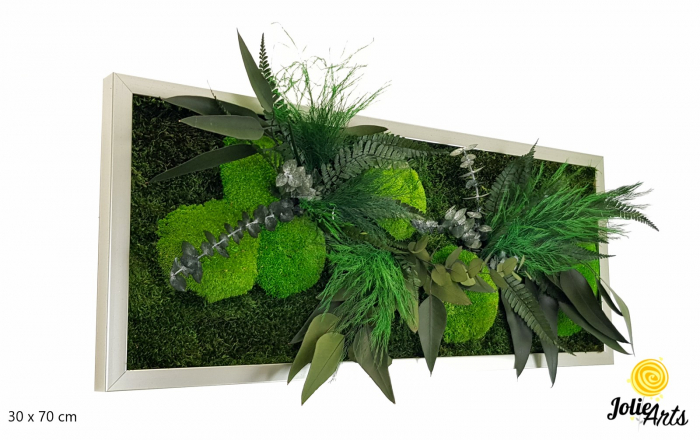 Tablou muschi si plante naturale stabilizate, model Green Day [1]
