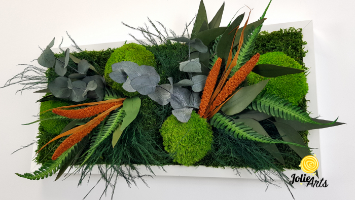 Tablou Green Day Orange Touch – Mușchi, plante și accente portocalii [5]