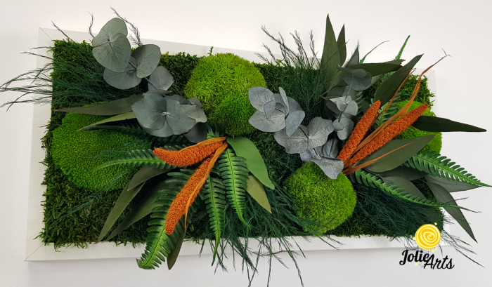 Tablou Green Day Orange Touch – Mușchi, plante și accente portocalii [6]