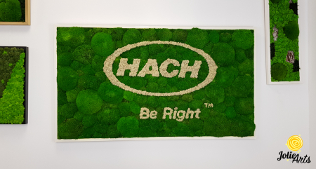 Logo personalizat, litere volumetrice, decor licheni naturali stabilizati si muschi bombati, Jolie Arts [2]
