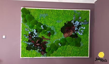 Panou decorativ personalizat cu licheni și mușchi stabilizați – Jolie Arts [5]