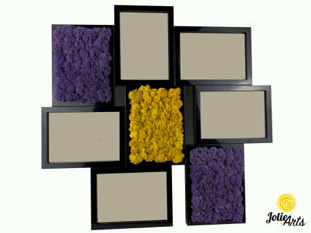 Rama fotografii decorata cu licheni naturali stabilizati, Jolie Arts [0]