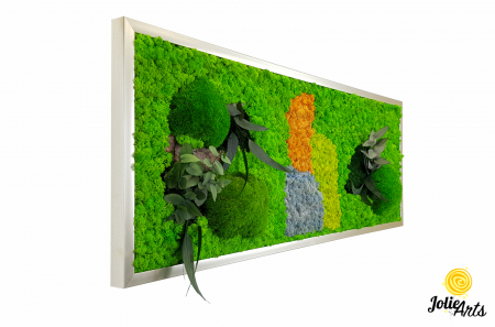 Logo personalizat cu licheni, muschi de padure si plante naturale stabilizate Jolie Arts [0]