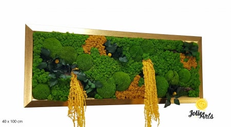 Tablou Amaranthus Galben cu ramă aurie [1]
